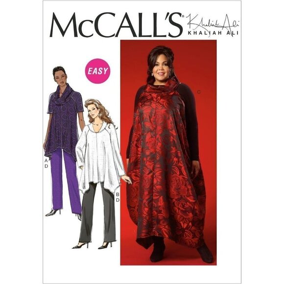 McCalls Sewing Pattern 7027 Tunic Jumper Pants Misses Size 8-16 - Picture 1 of 2